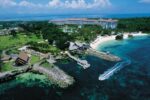 Aerial shot of Shangri-La Boracay, the best hotel in Boracay to stay in.