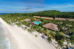 Aerial picture of Bohol Beach Club, capturing the serene beauty of an exclusive resort in Palawan.